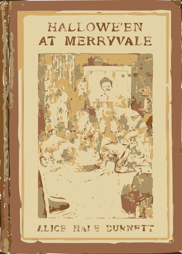 Halloween la Merryvale carte acoperă vector imagine
